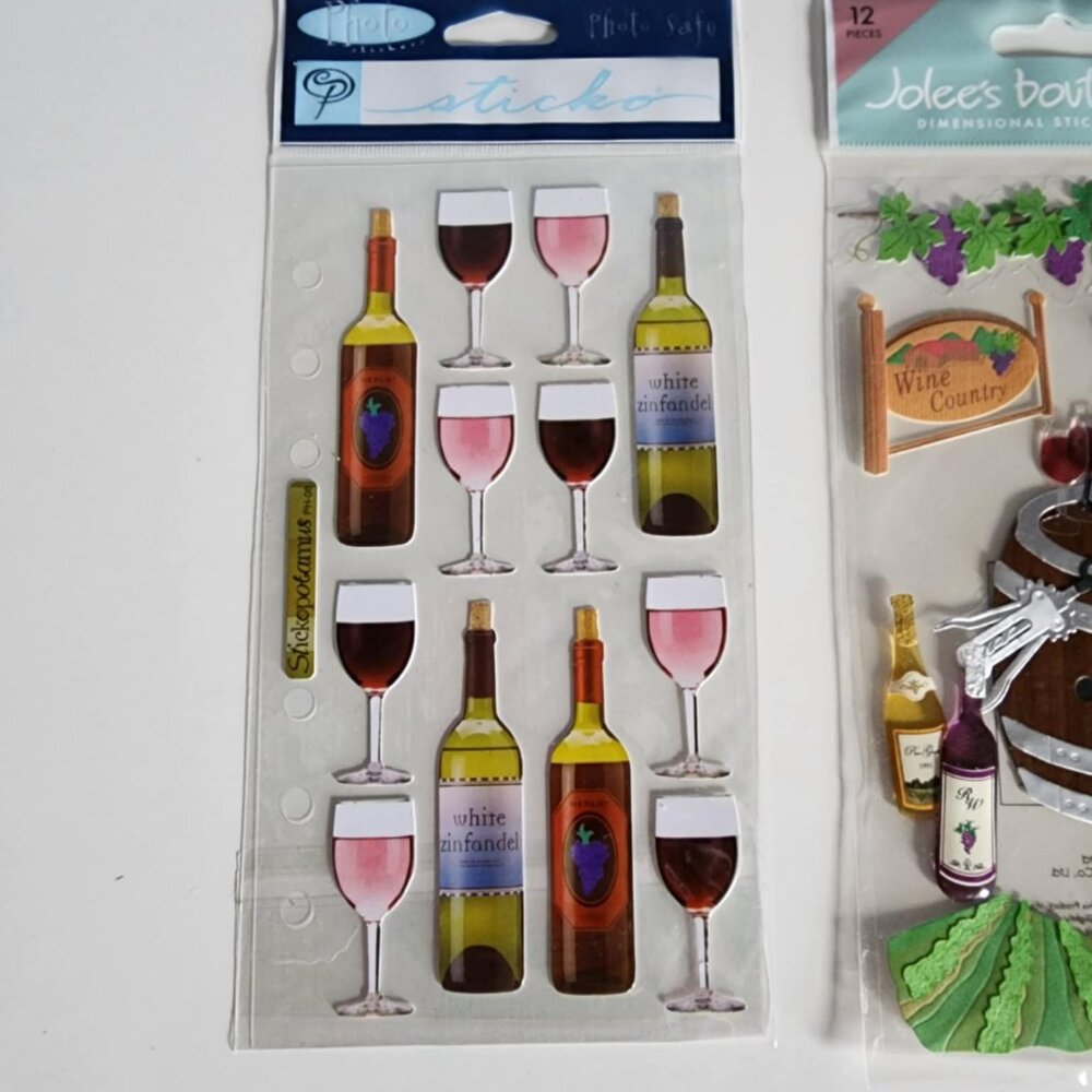 Scrapbooking Embellishments - Wine Themed NEW IN PACKAGE - Picture 2 of 4